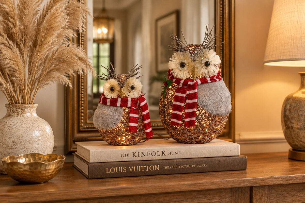 Rattan Owl Set
