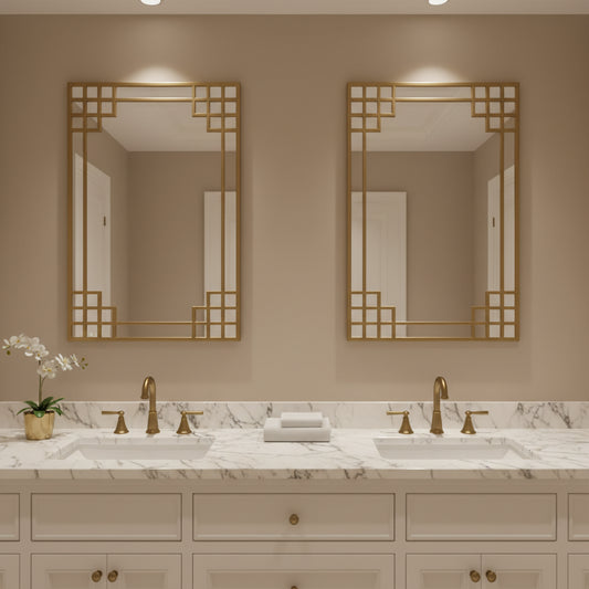 Elegant Overlay Wall Mirror