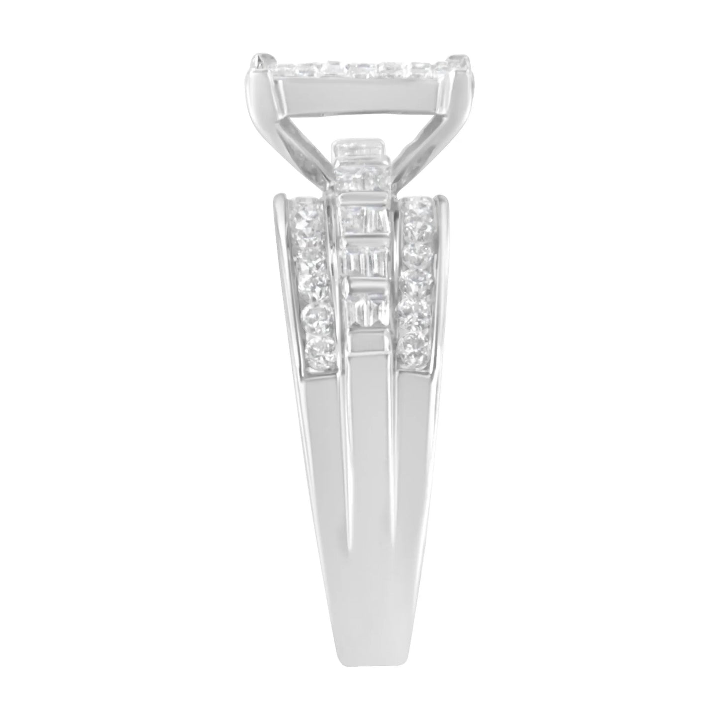 Rectangle Invisible-Set Composite Cluster Ring with Bar