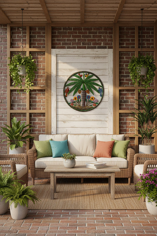 Painted Palm with Border