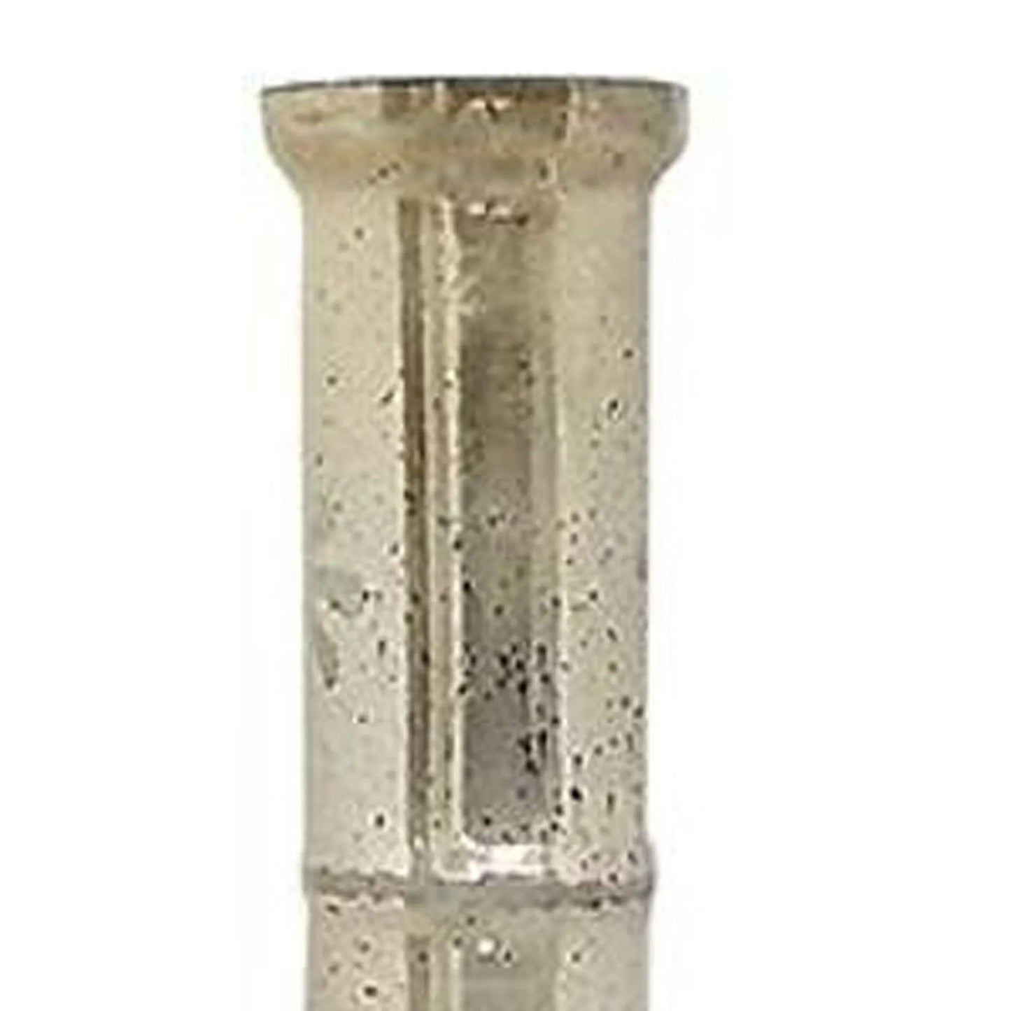 Floral Glass Cylinder Floor Vase