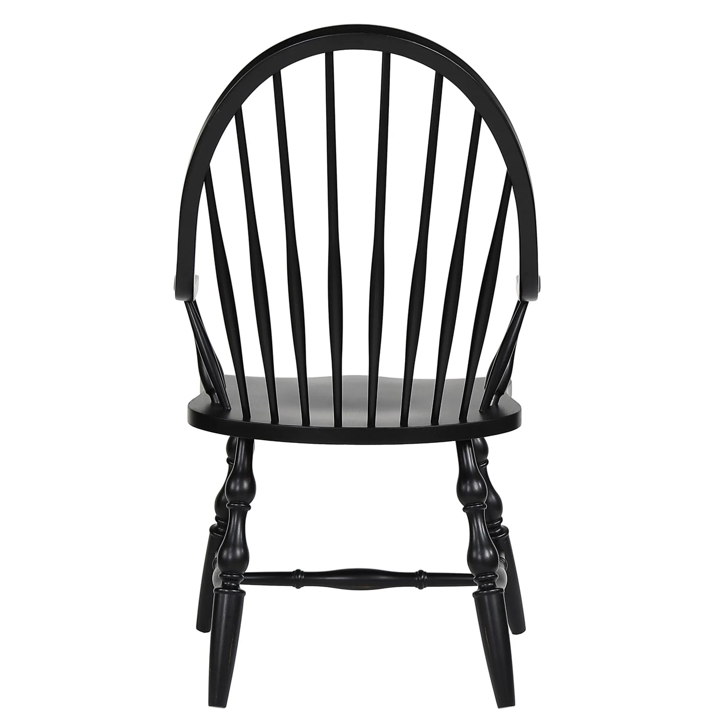Windsor style chairs are famous for their uncomplicated and universal design