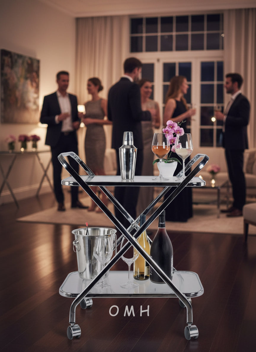 X-Shaped Bar Cart from Anne Home