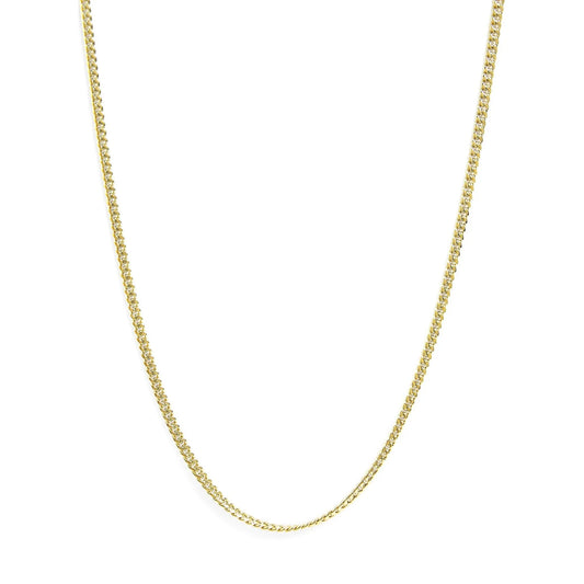 Semi-Solid 14K Yellow Gold 4.5mm Miami Cuban Chain Necklace