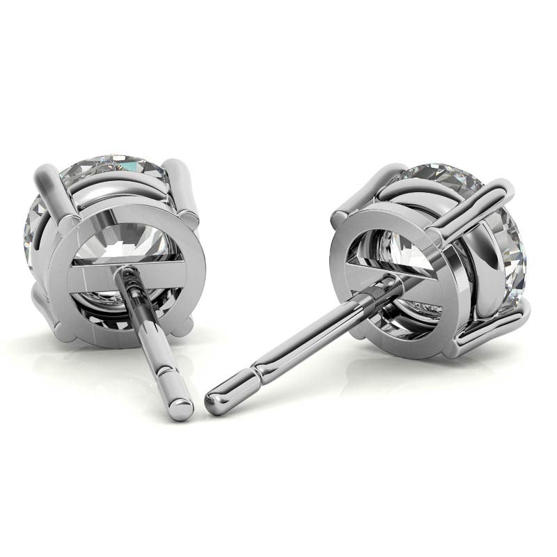 0.50 CTW AGI Certified Lab Grown Diamond (G - VS) Stud Earrings in Choice Of 14K White or Yellow Gold - nobiliving.com