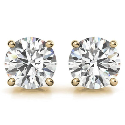 0.50 CTW AGI Certified Lab Grown Diamond (G - VS) Stud Earrings in Choice Of 14K White or Yellow Gold - nobiliving.com