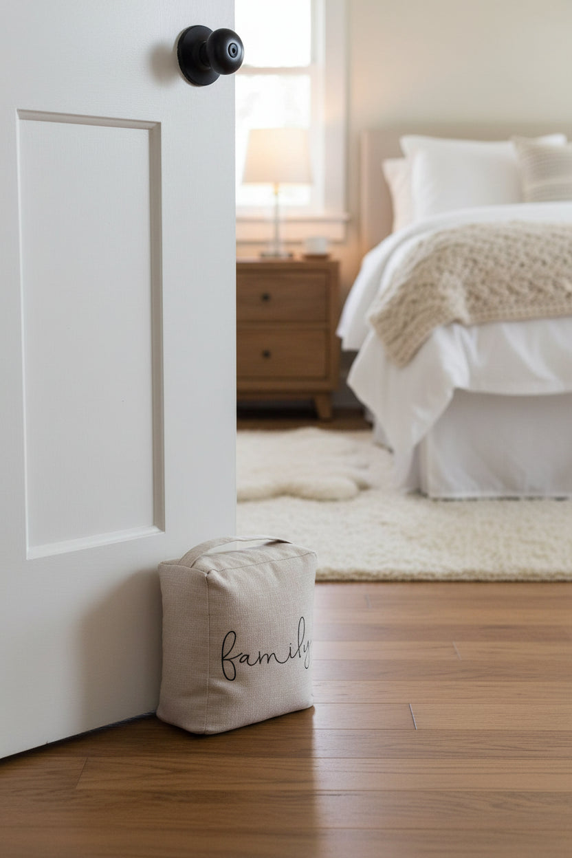 Family Decorative Weighted Fabric Door Stop