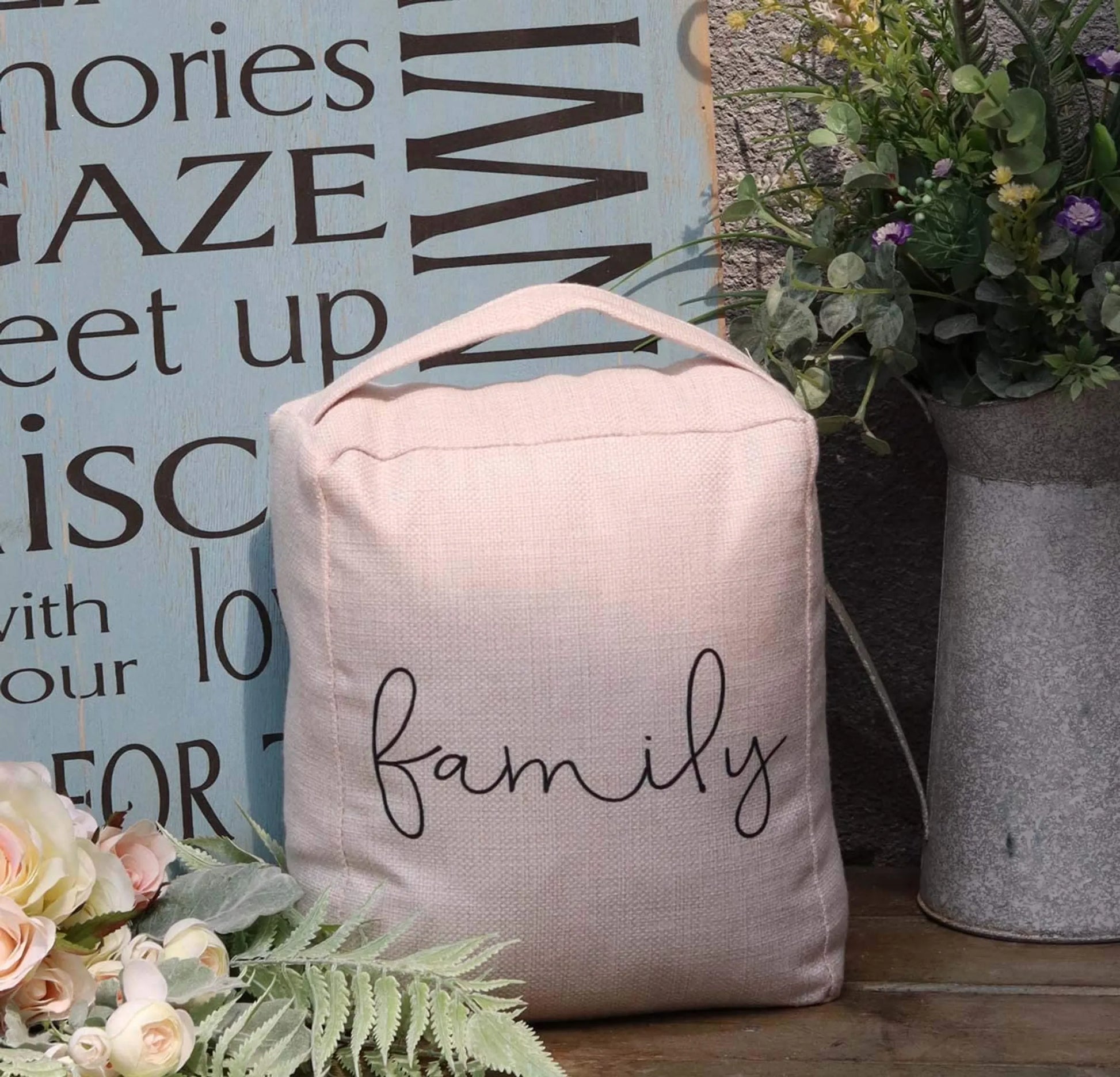 Weighted Fabric Door Stop with Handle