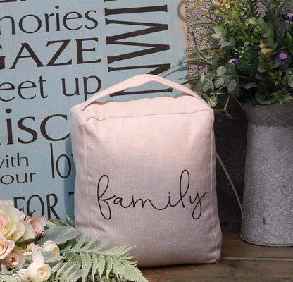 Weighted Fabric Door Stop with Handle