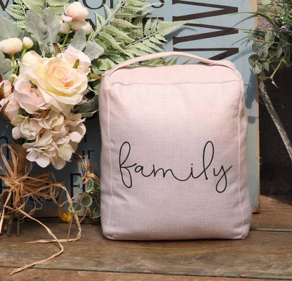 Weighted Fabric Door Stop with Handle