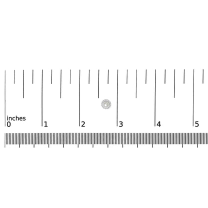 10K White Gold 4.5mm Cultured Freshwater Pearl and 1/7 Cttw Diamond Halo Stud Earring - Nobiliving