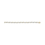 10k Yellow Gold 3.00 Ctw Round-Cut and Baguette-Cut Bracelet