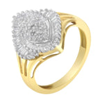 10K Yellow Gold Diamond Cocktail Ring