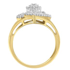 10K Yellow Gold Diamond Cocktail Ring