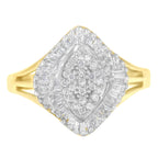 10K Yellow Gold Diamond Cocktail Ring