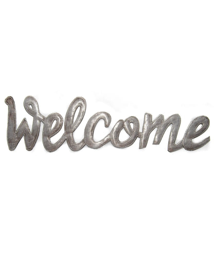 Metal Welcome Sign - Recycled Metal
