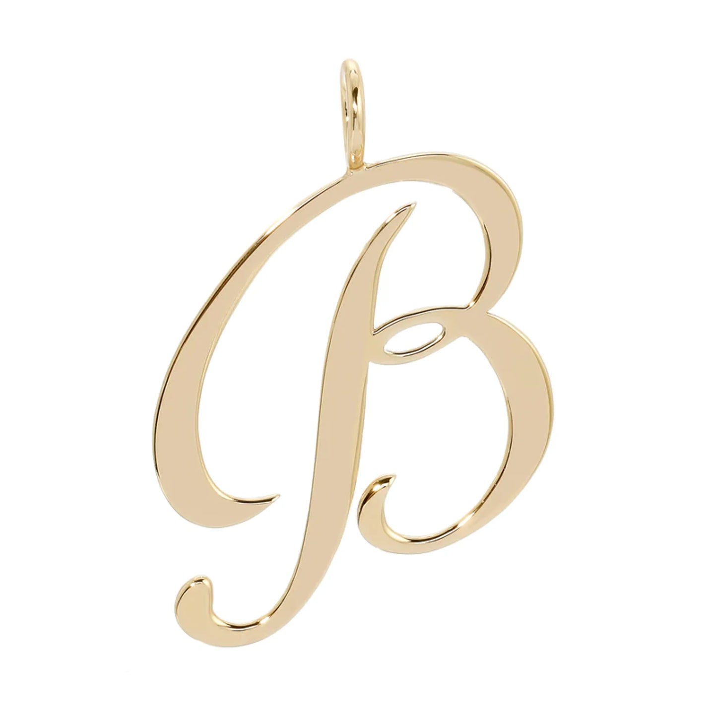 Large Letter Pendants have a clear protective coating to prevent quick wear and tarnishing.