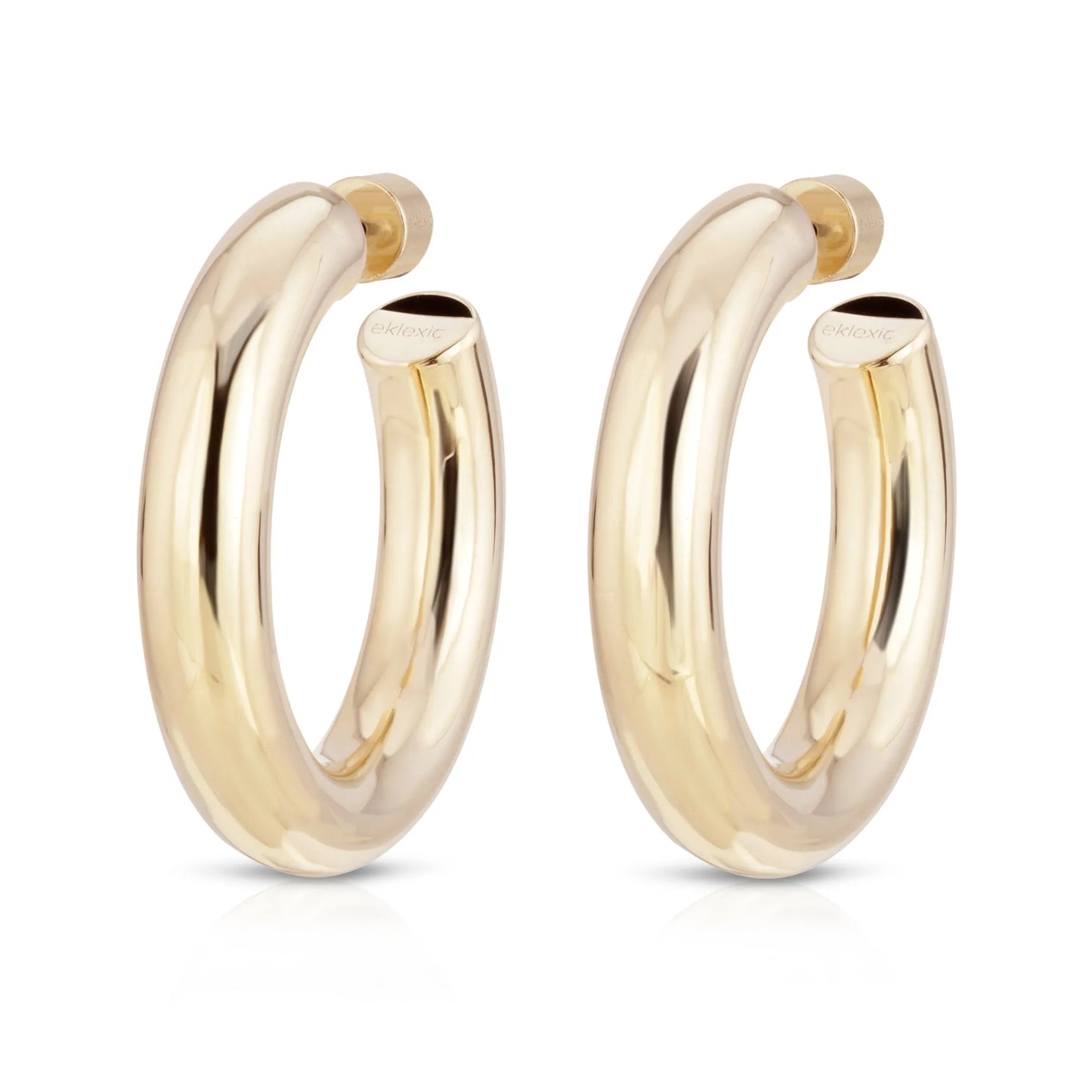 Zolen Hoops - hypoallergenic brass hollow hoops