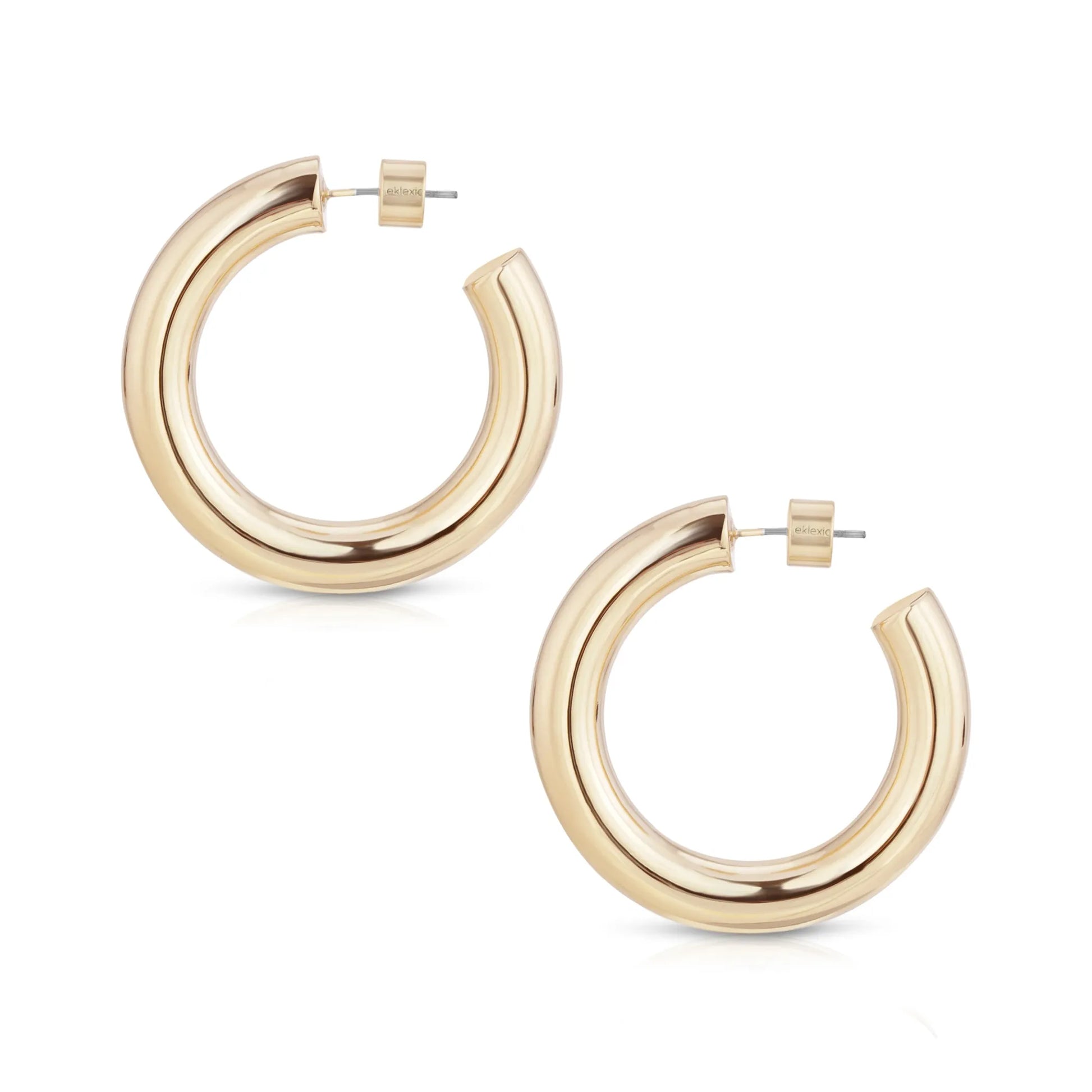Zolen Hoops - hypoallergenic brass hollow hoops