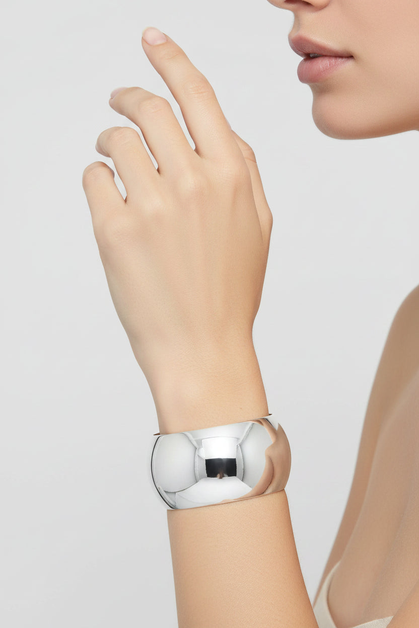 Domed Bangle Bracelet - Handmade