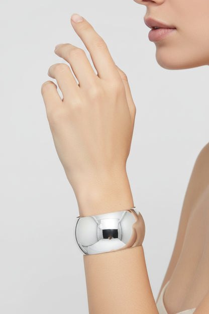Domed Bangle Bracelet - Handmade