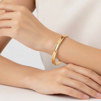 Domed Bangle Bracelet - Handmade