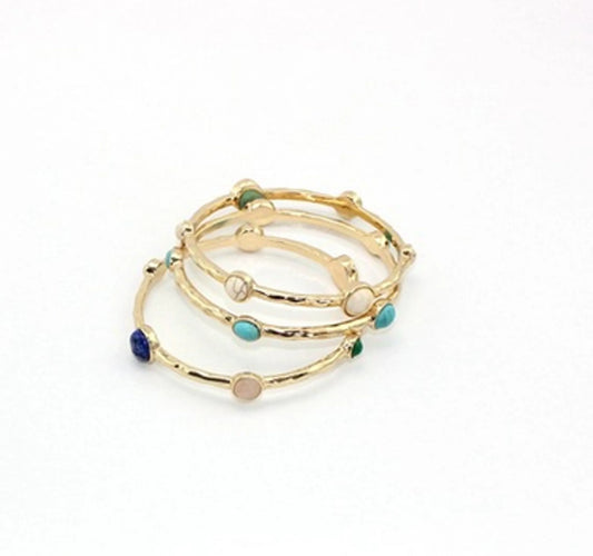 Tribeca Bangle Bracelets Set Of 3