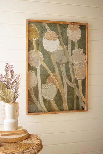 Poppy Print Under Glass - a statement piece