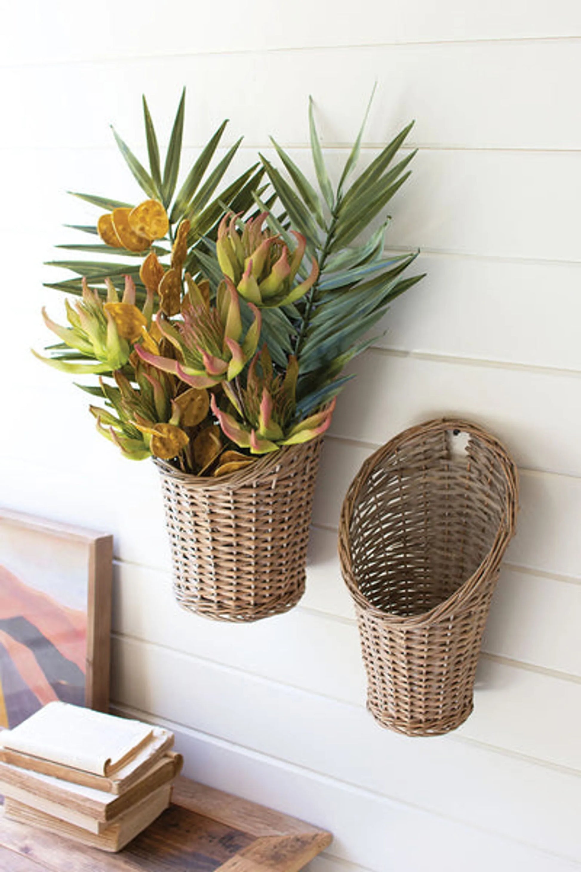 Rattan Baskets - Set of Two by Kalalou
