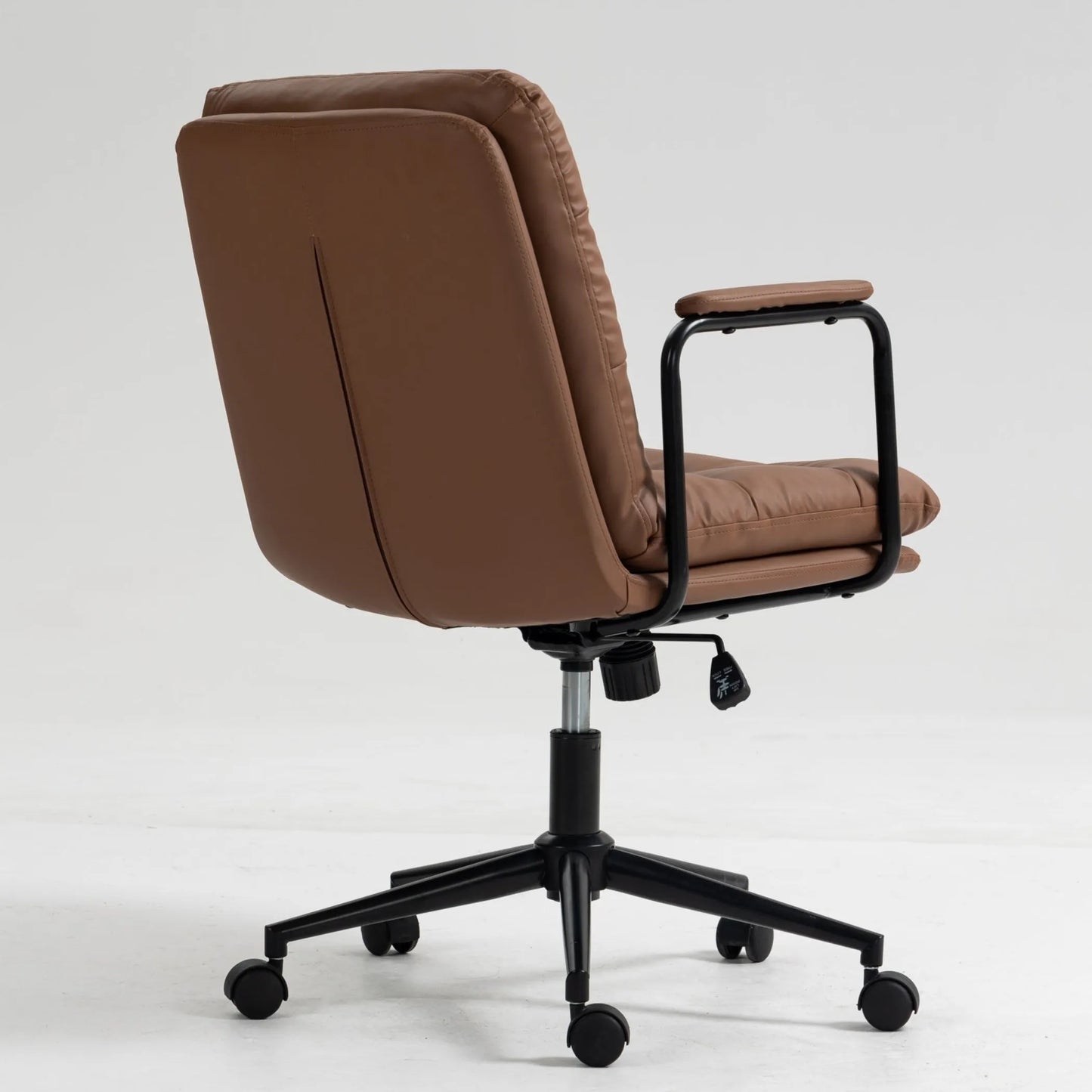 PU Leather Home Office Chair - Mid Back