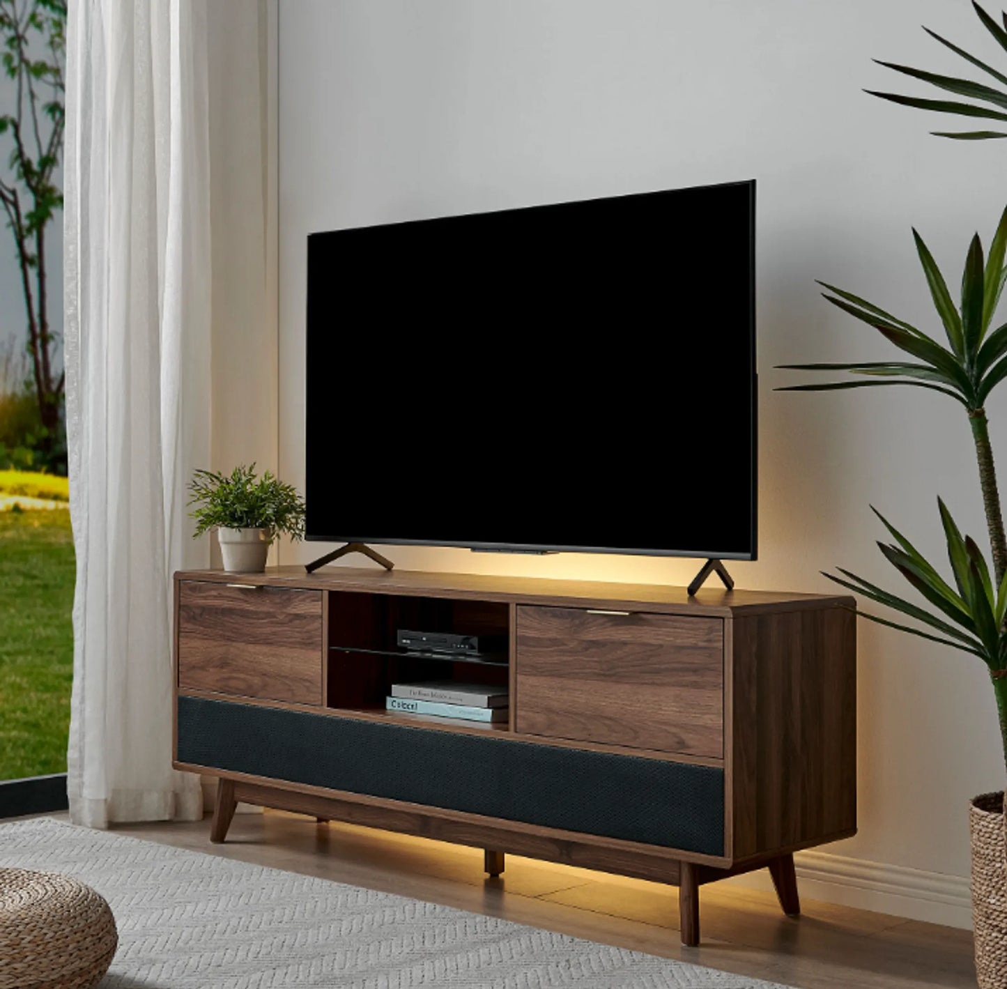 Larsen TV Stand with Built-in Audio System by Koble