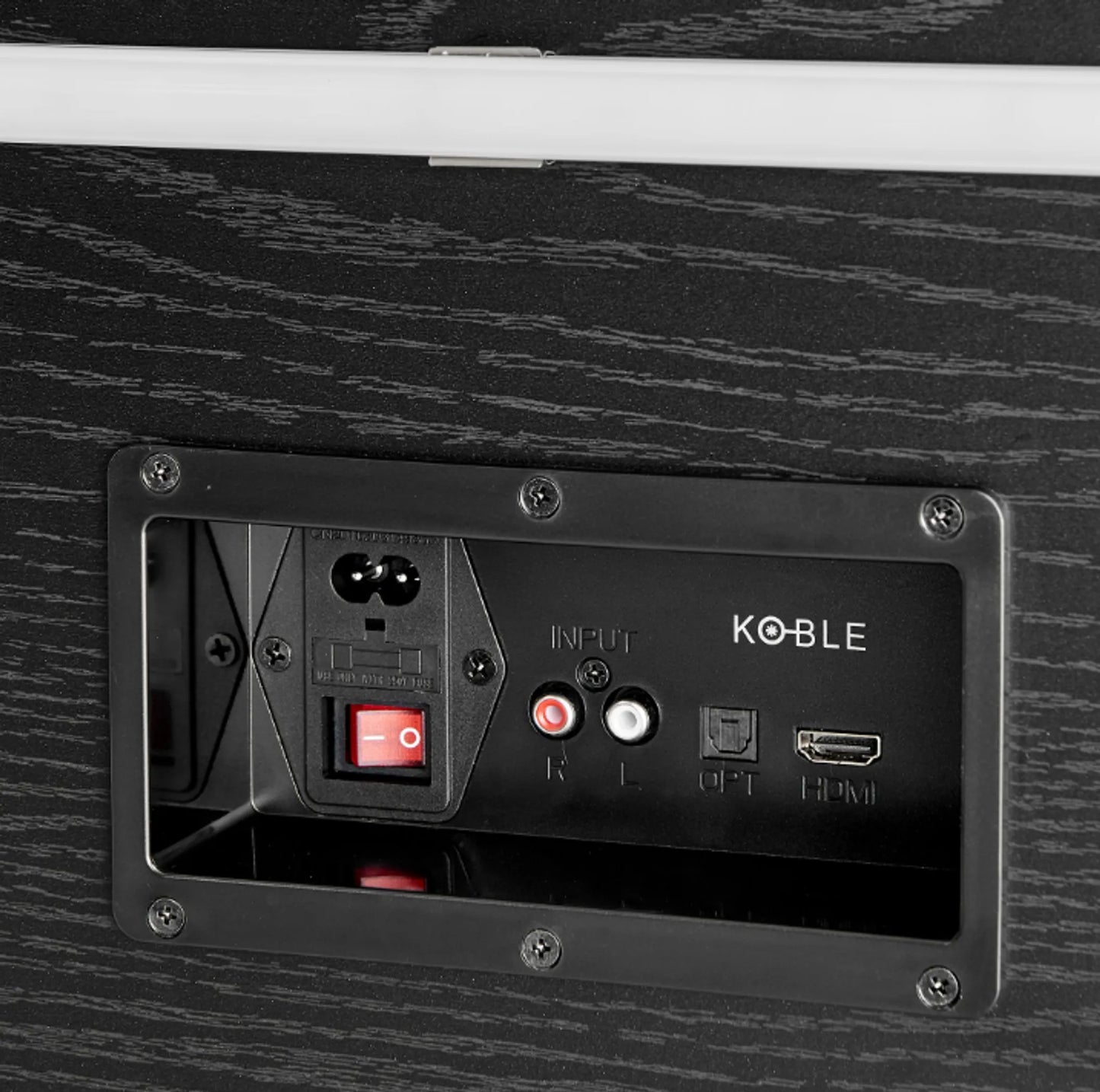 Larsen TV Stand audio control panel