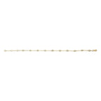 14K Gold 1/2 Cttw Bezel Set Lab Grown Diamond Station Bracelet - Nobiliving