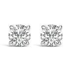 14K Gold 1/2 Cttw Lab Grown Diamond Solitaire Stud Earrings - Nobiliving