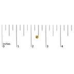 14K Gold 3 - Prong Martini Set Yellow Lab Grown Diamond Solitaire Stud Earrings - Nobiliving