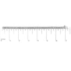 14K Gold 3.0 Cttw Princess Cut Quad Invisible Set Tennis Bracelet (H - I Color, SI1 - SI2 Clarity) - 7” - Nobiliving