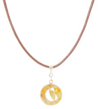 14K Gold Plated Letter Charm Necklace