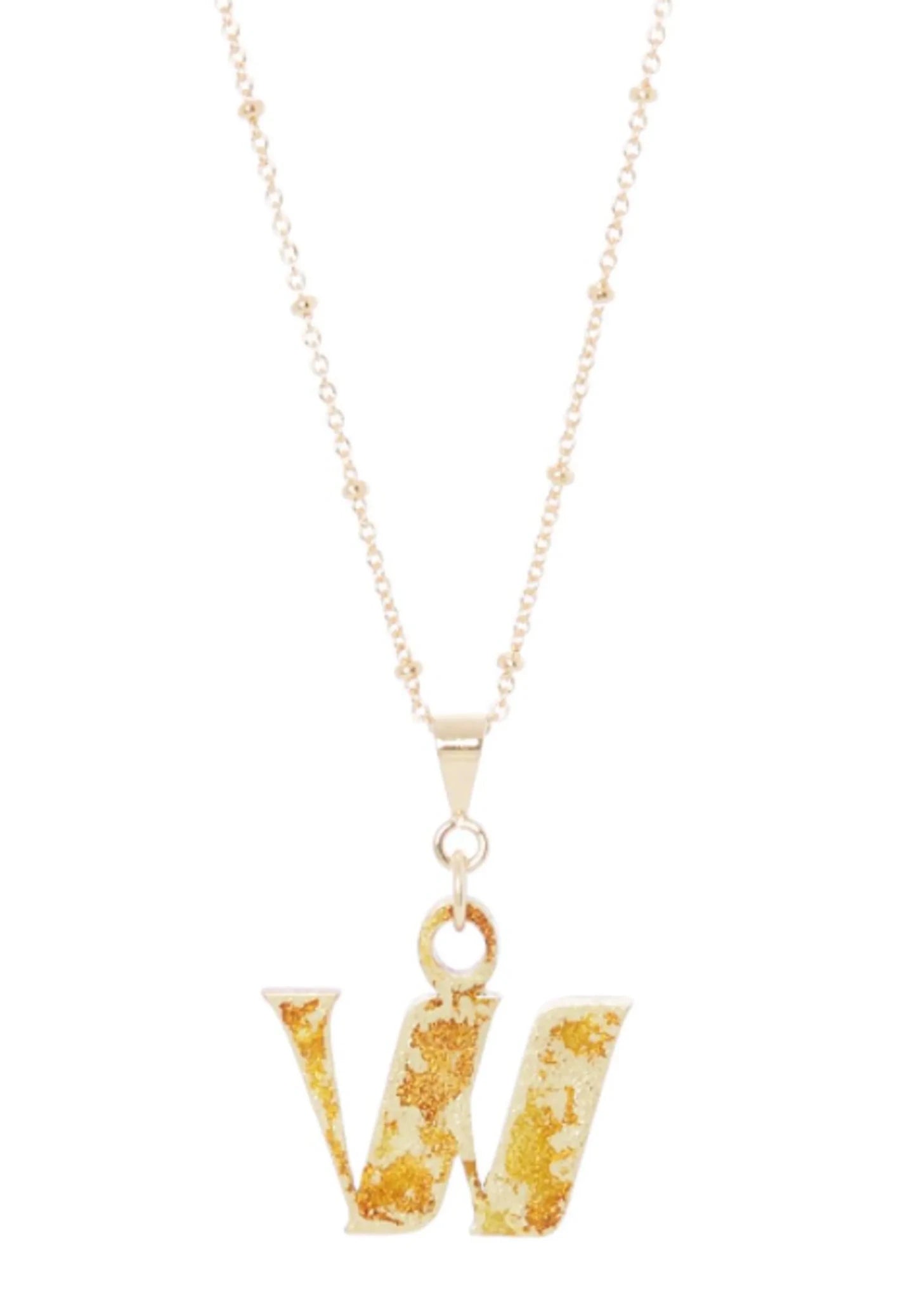 14K Gold Plated Letter Charm Necklace