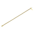 14k Gold Plated Silver Diamond Classic Link Tennis Bracelet