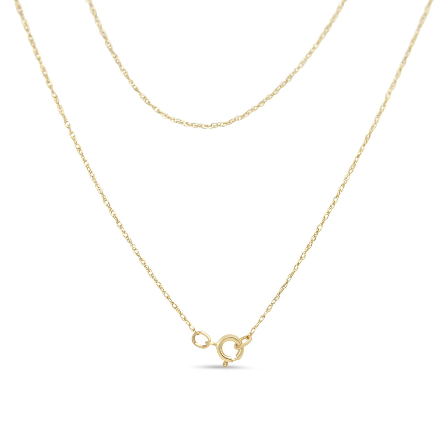 14K Yellow Gold Plated .925 Sterling Silver 1/4 Cttw Round and Baguette-Cut Diamond Composite Heart Necklace - Nobiliving