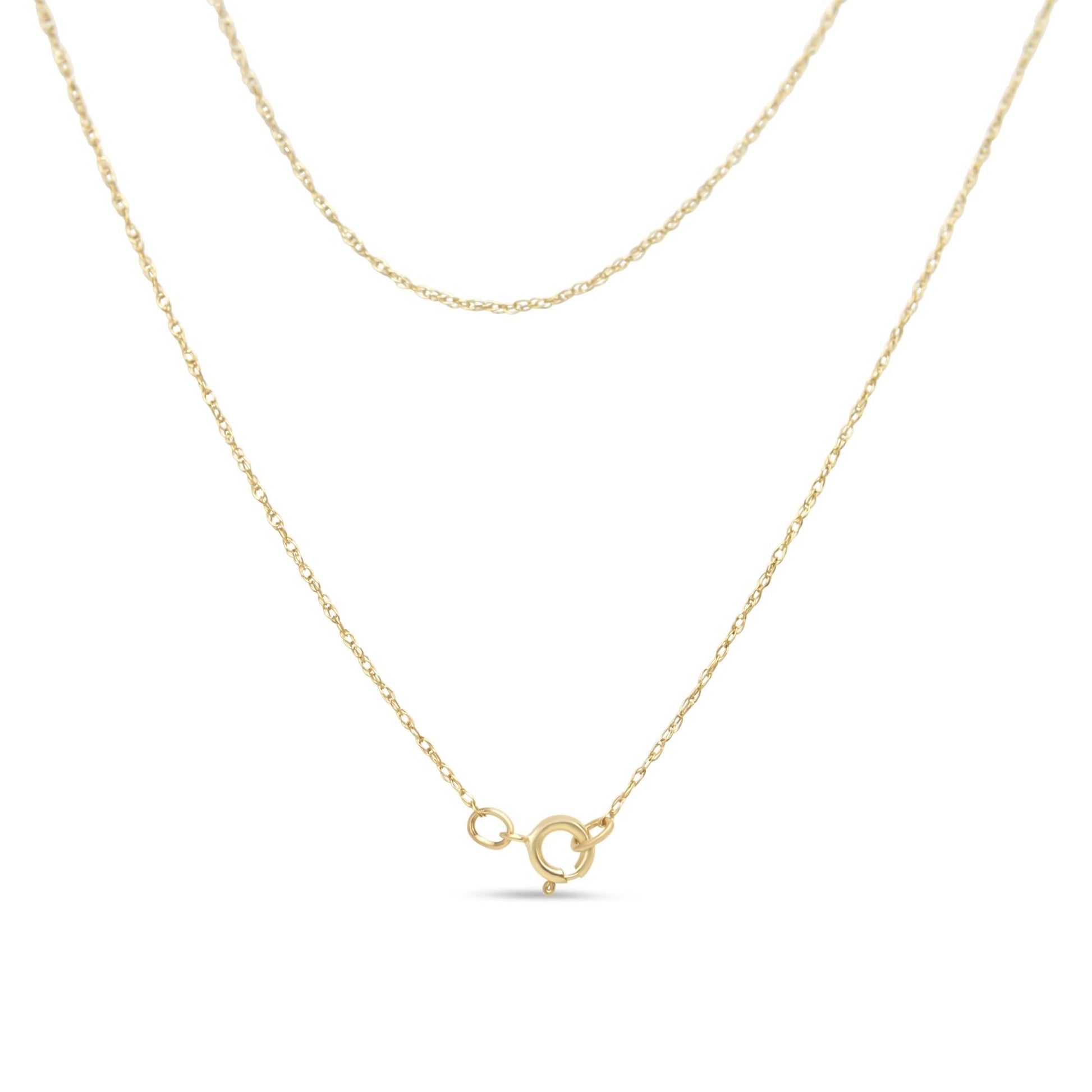 14K Yellow Gold Plated .925 Sterling Silver 1/4 Cttw Round and Baguette-Cut Diamond Composite Heart Necklace - Nobiliving