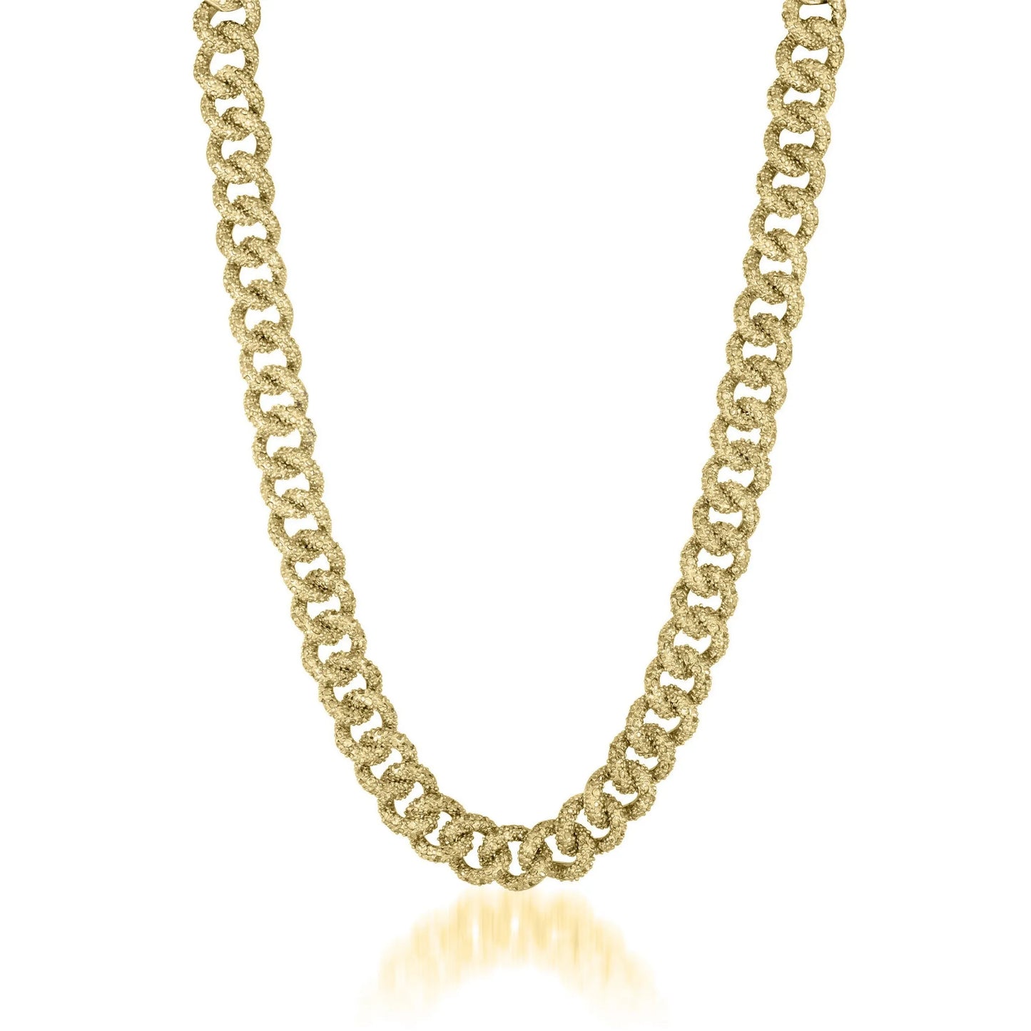 Collette Z Gold Overlay Thick Chain Necklace - high polish