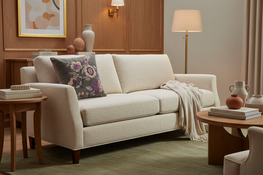Parkland Collection Penelope Transitional Beige Pillow Cover With Poly Insert