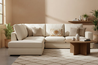 Parkland Collection Maggie Accent Beige Pillow Cover With Poly Insert