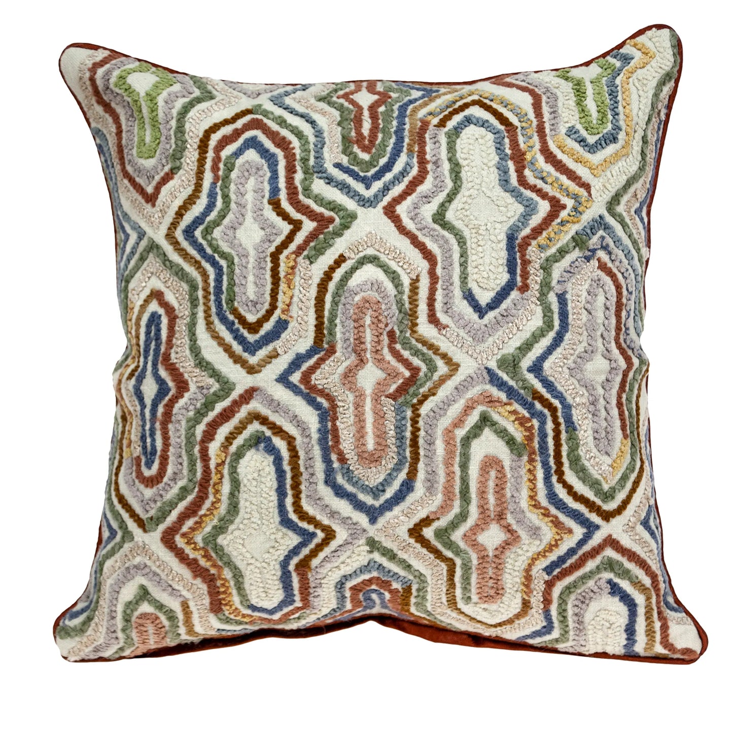 Chava Transitional Multicolor Pillow Cover with Poly Insert