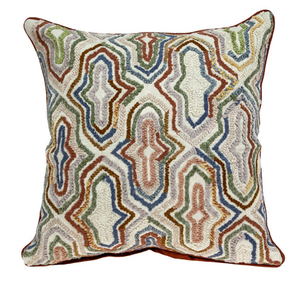 Chava Transitional Multicolor Pillow Cover with Poly Insert