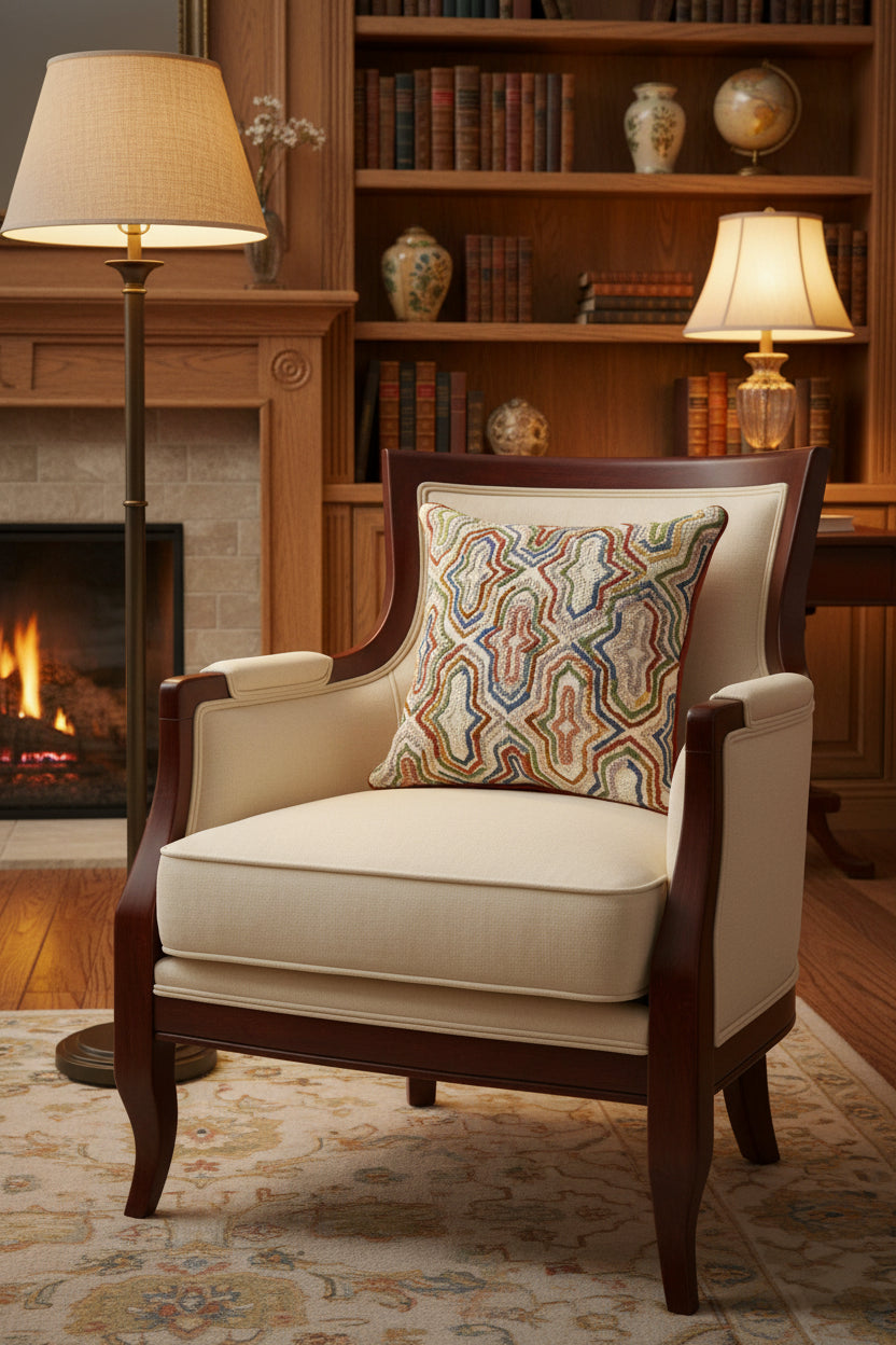Chava Transitional Multicolor Pillow Cover with Poly Insert
