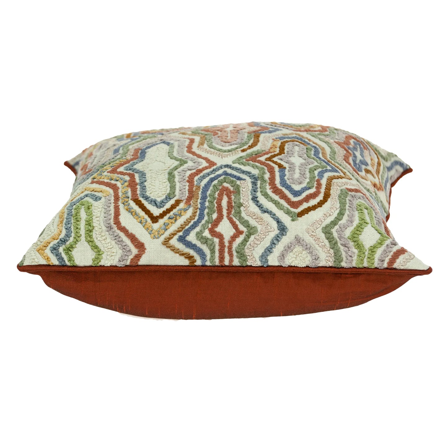 Parkland Collection Chava Transitional Multicolor Pillow Cover With Poly Insert