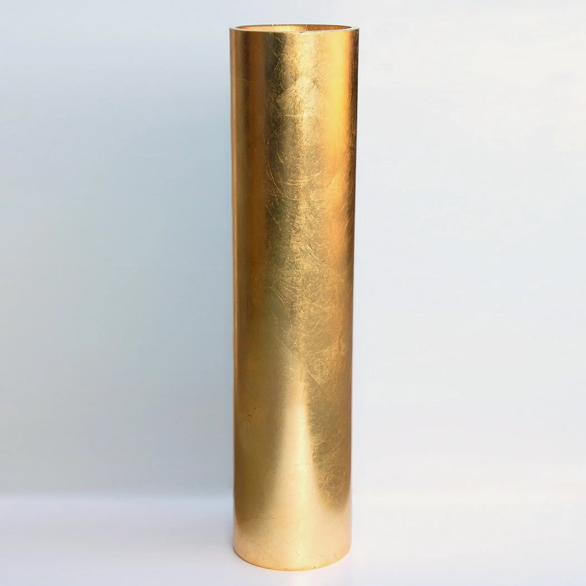 GILT Gilded Glass 26" Floor Vase