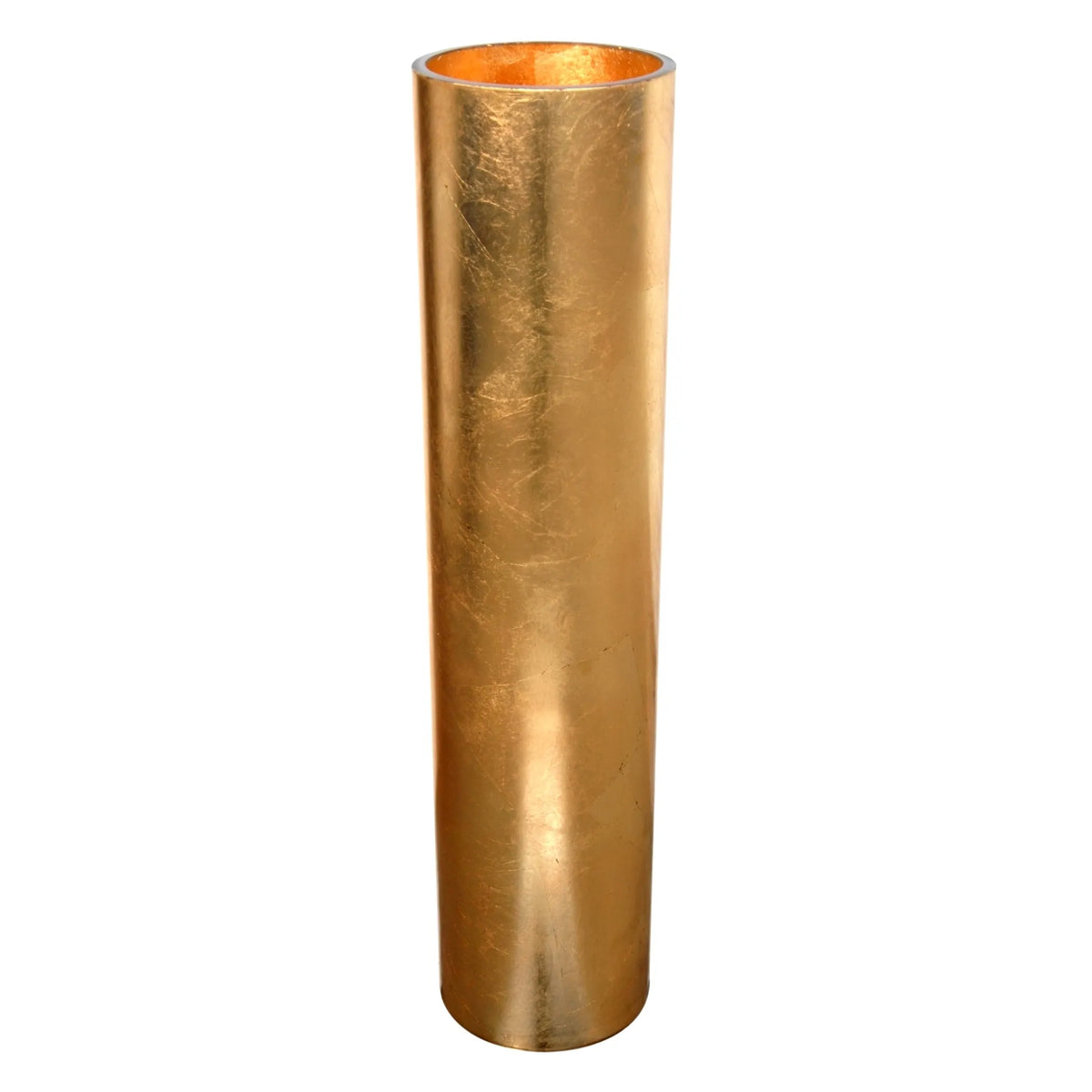 GILT Gilded Glass 26" Floor Vase